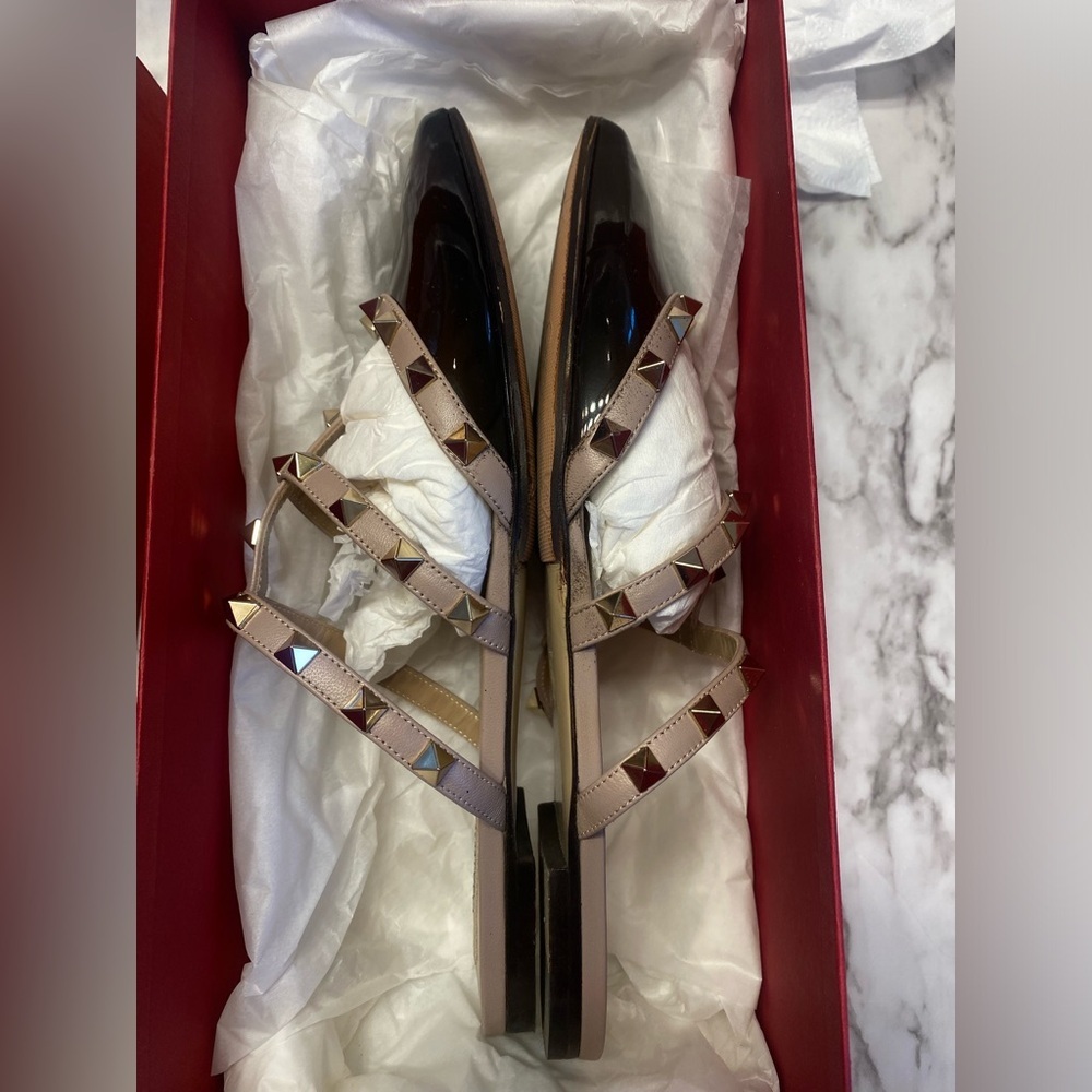 Valentino Rockstud Flats Mules size 8.5 - Picture 7 of 10